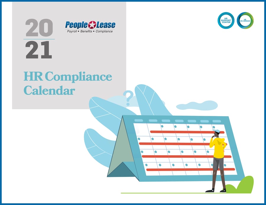 2021 Hr Compliance Calendar Lp People Lease 5667